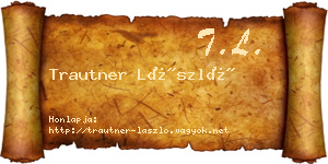 Trautner László névjegykártya